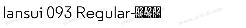 Iansui 093 Regular字体转换
